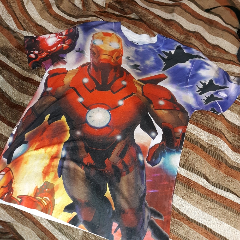 Marvel iron man front and back print